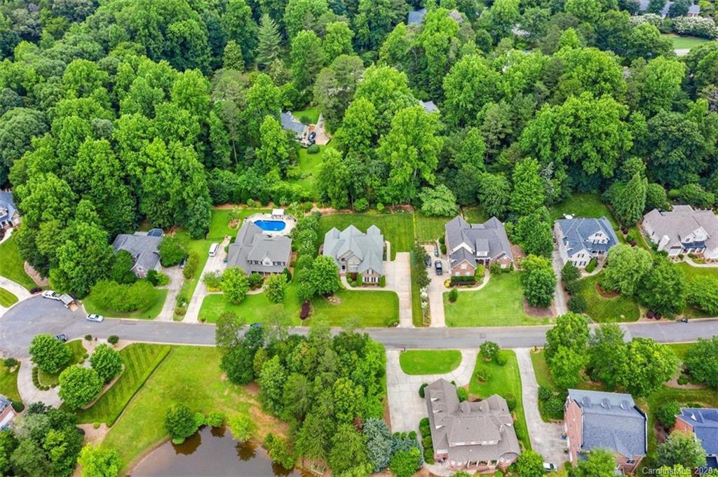 142 Spring Branch Road Fort Mill, SC 29715 - Photo 44 of 48 an aerial view of a house with a yard basket ball court and outdoor seating