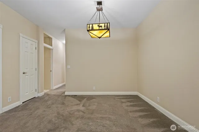 a view of an empty room