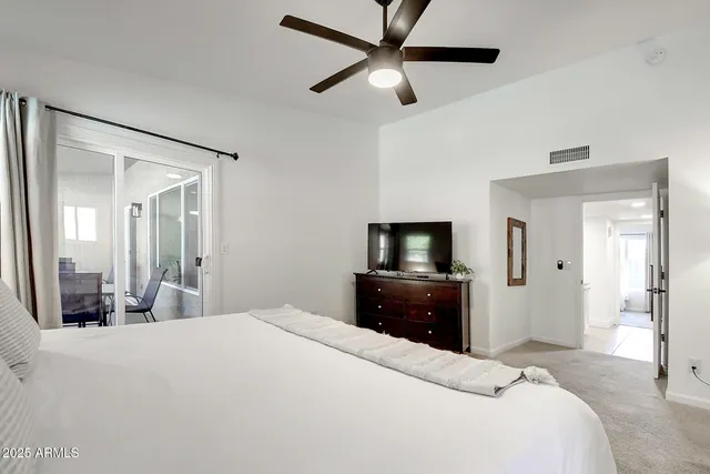 a bath tub sitting next to a window