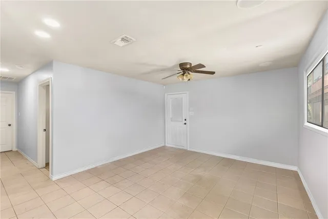 a view of an empty room