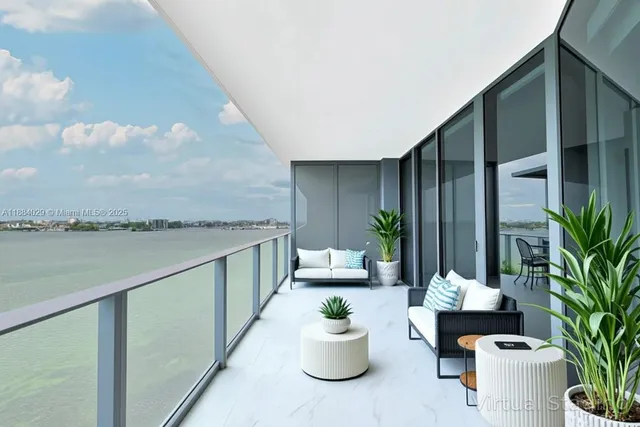 a spacious bedroom with a large bed and a large window