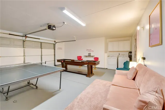 a bedroom with furniture and a table