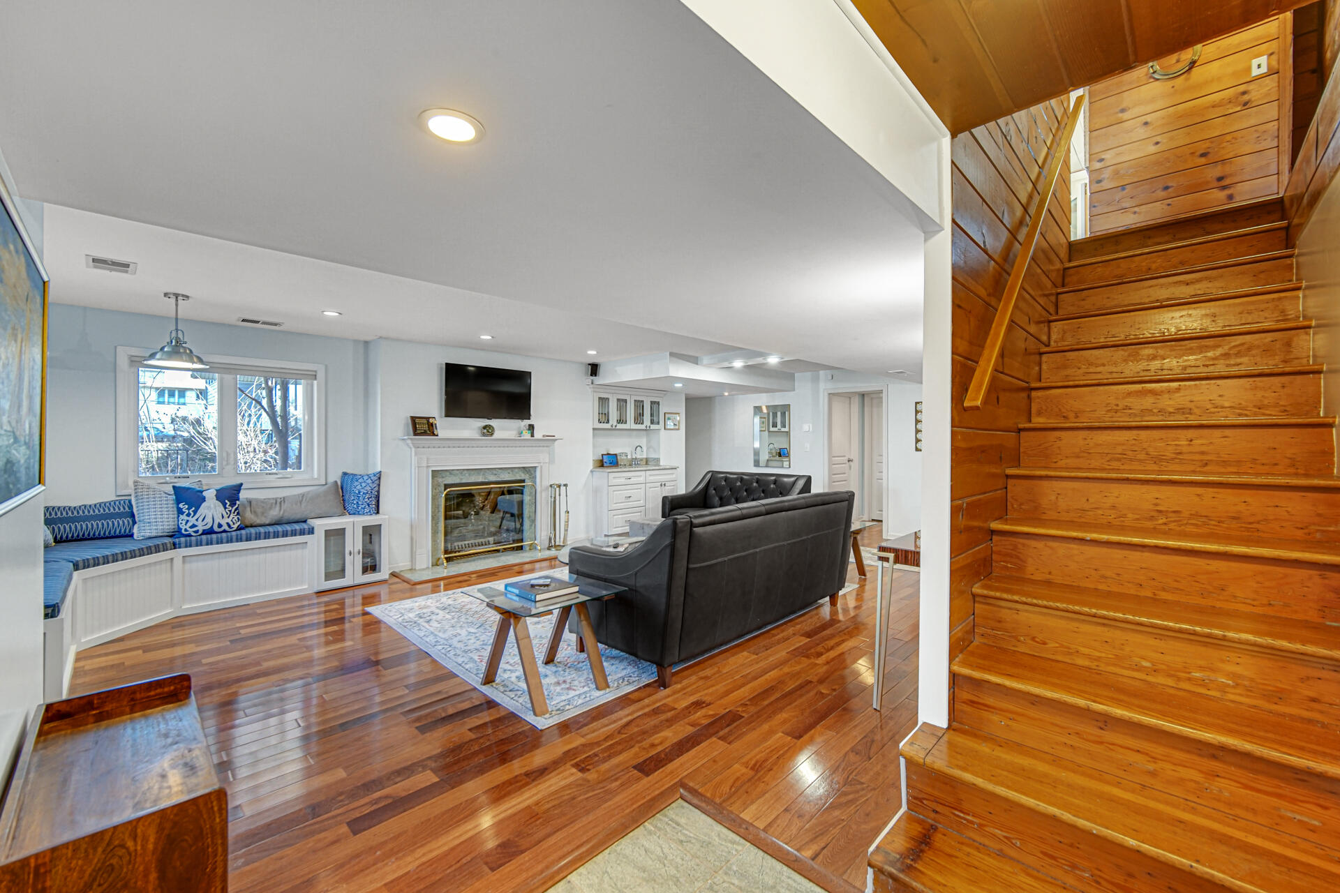 131 Shore Drive Portage, IN 46368 - Photo 14 of 30 a living room with furniture and a fireplace