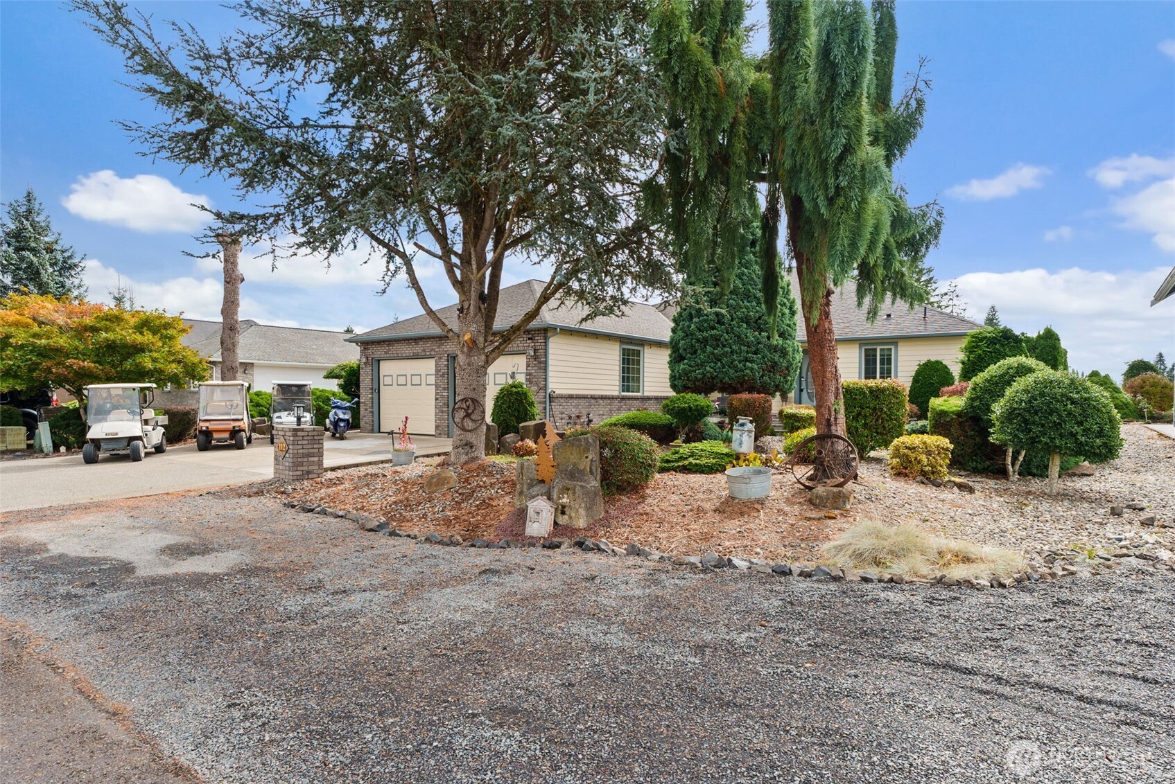 a view of a out door space area