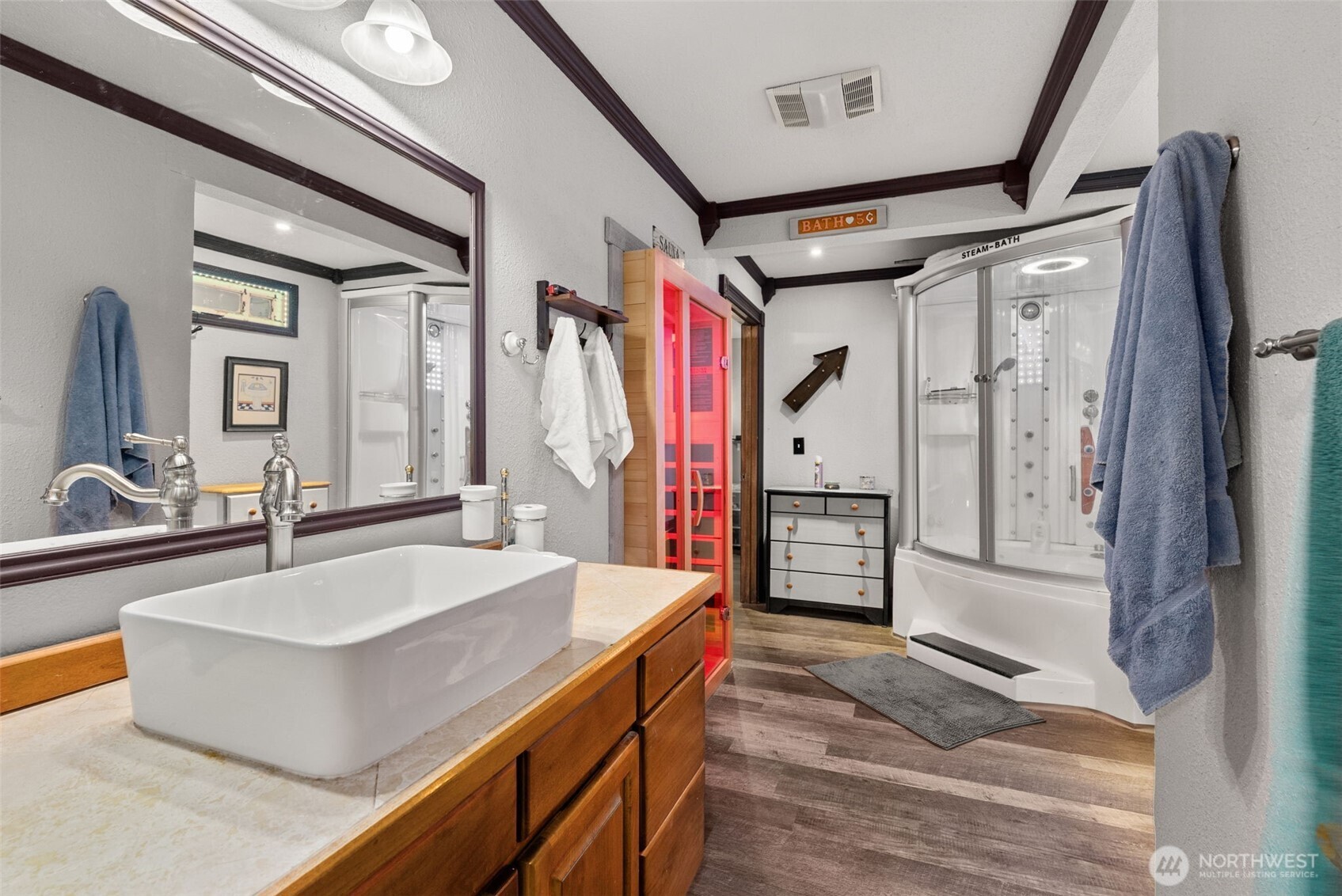 112 Village Way Drive Chehalis, WA 98532 - Photo 20 of 40 a kitchen with stainless steel appliances granite countertop a sink and a refrigerator