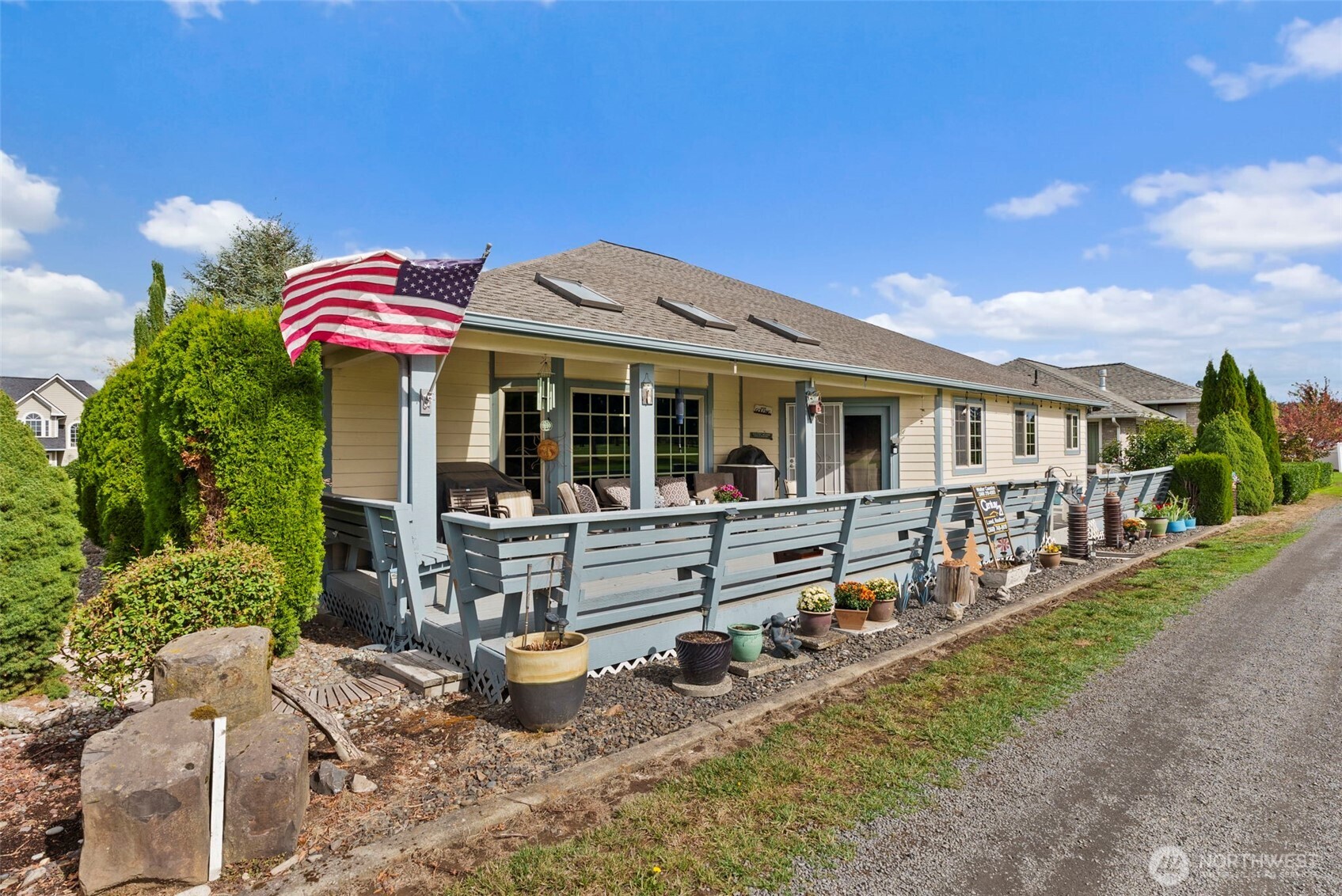 112 Village Way Drive Chehalis, WA 98532 - Photo 30 of 40 a house view with a seating space and garden
