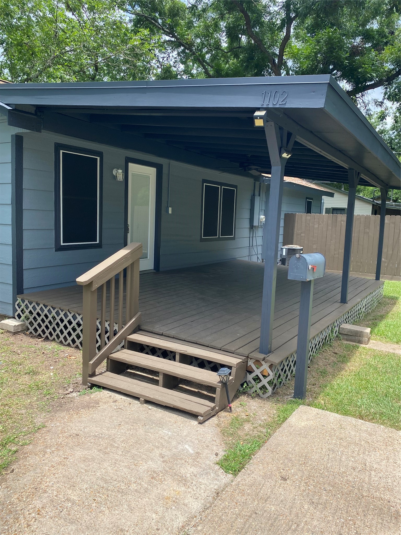 1102 East 2nd Street Sweeny, TX 77480 - Photo 12 of 13 Covered back porch