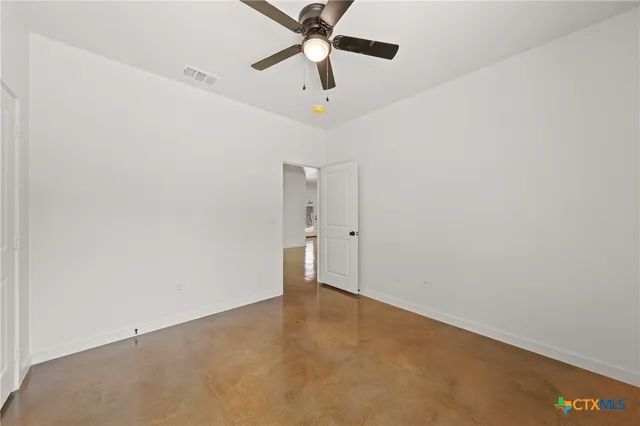 a view of an empty room