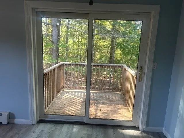 a view of a porch