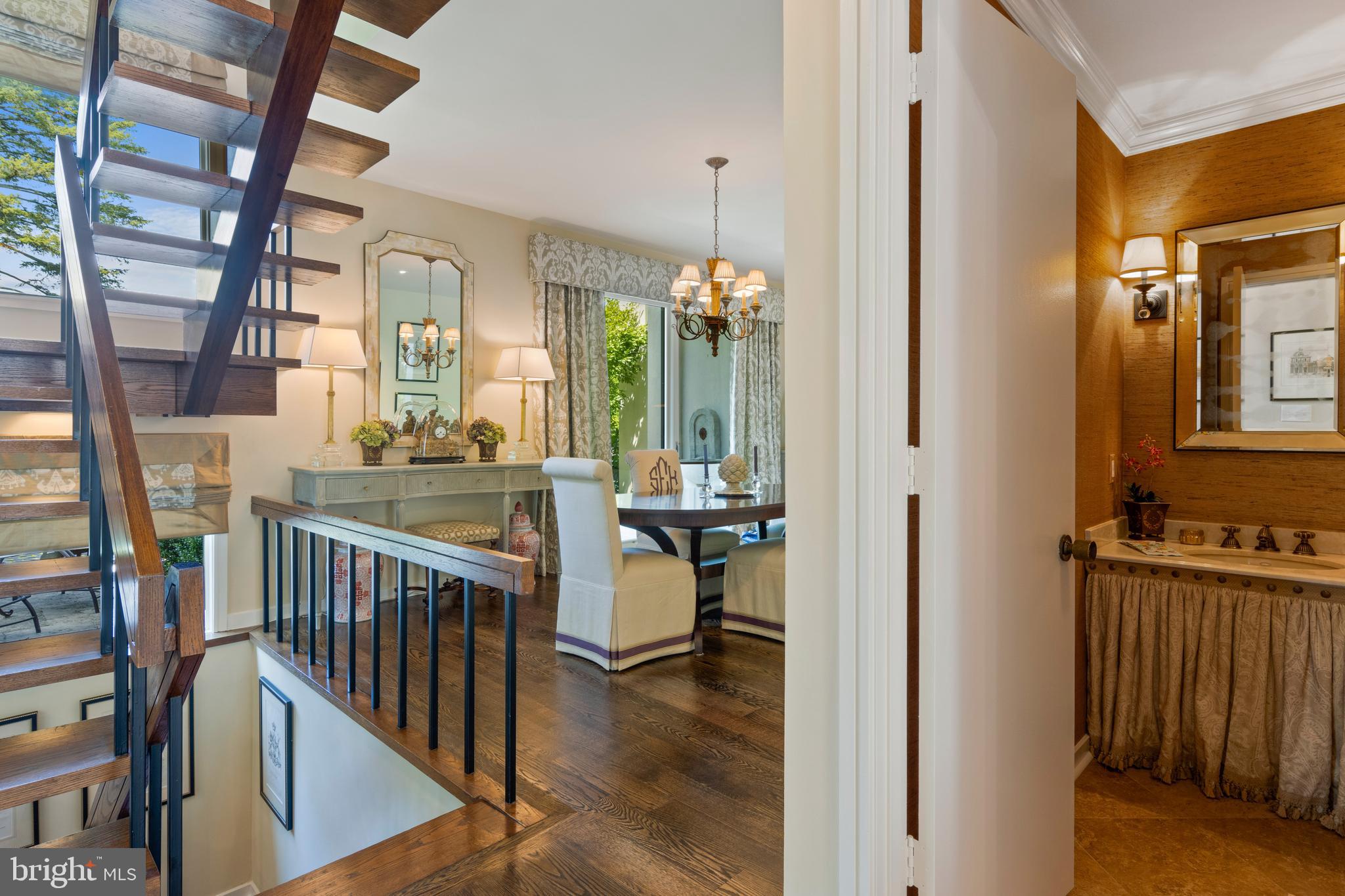 4 Brettagne, Unit 4 Devon, PA 19333 - Photo 22 of 26 a view of a hallway with furniture and floor to ceiling window