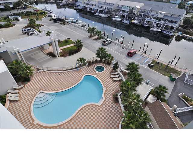 211 Durango Road, Unit 416 Destin, FL 32541 - Photo 23 of 34 an aerial view of a house with garden space and seating space