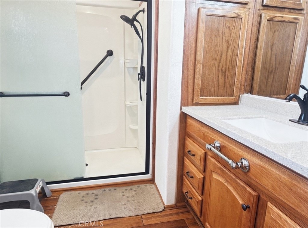 18070 Langlois Road Desert Hot Springs, CA 92241 - Photo 10 of 14 a view of a storage and utility room with a sink