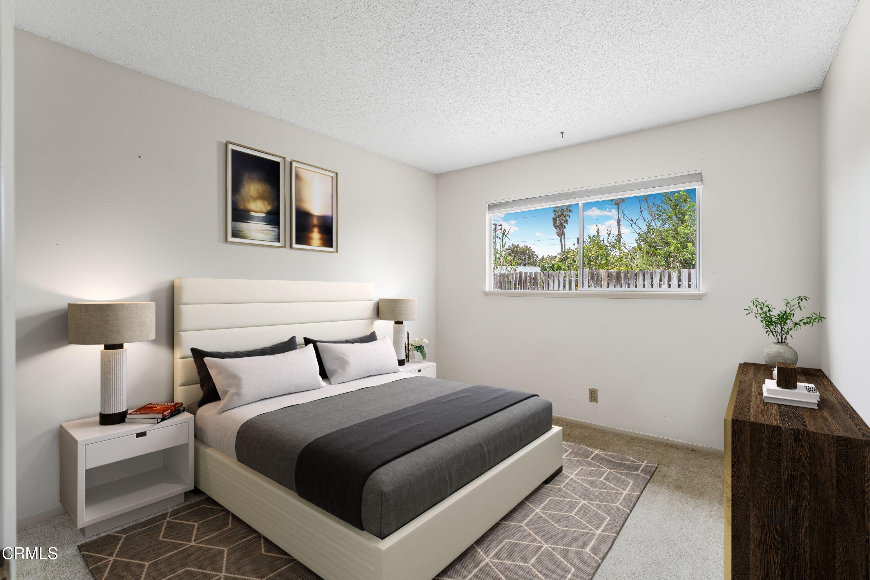 1738 Abbott Avenue Camarillo, CA 93010 - Photo 19 of 36 a bedroom with a bed and a lamp on dresser