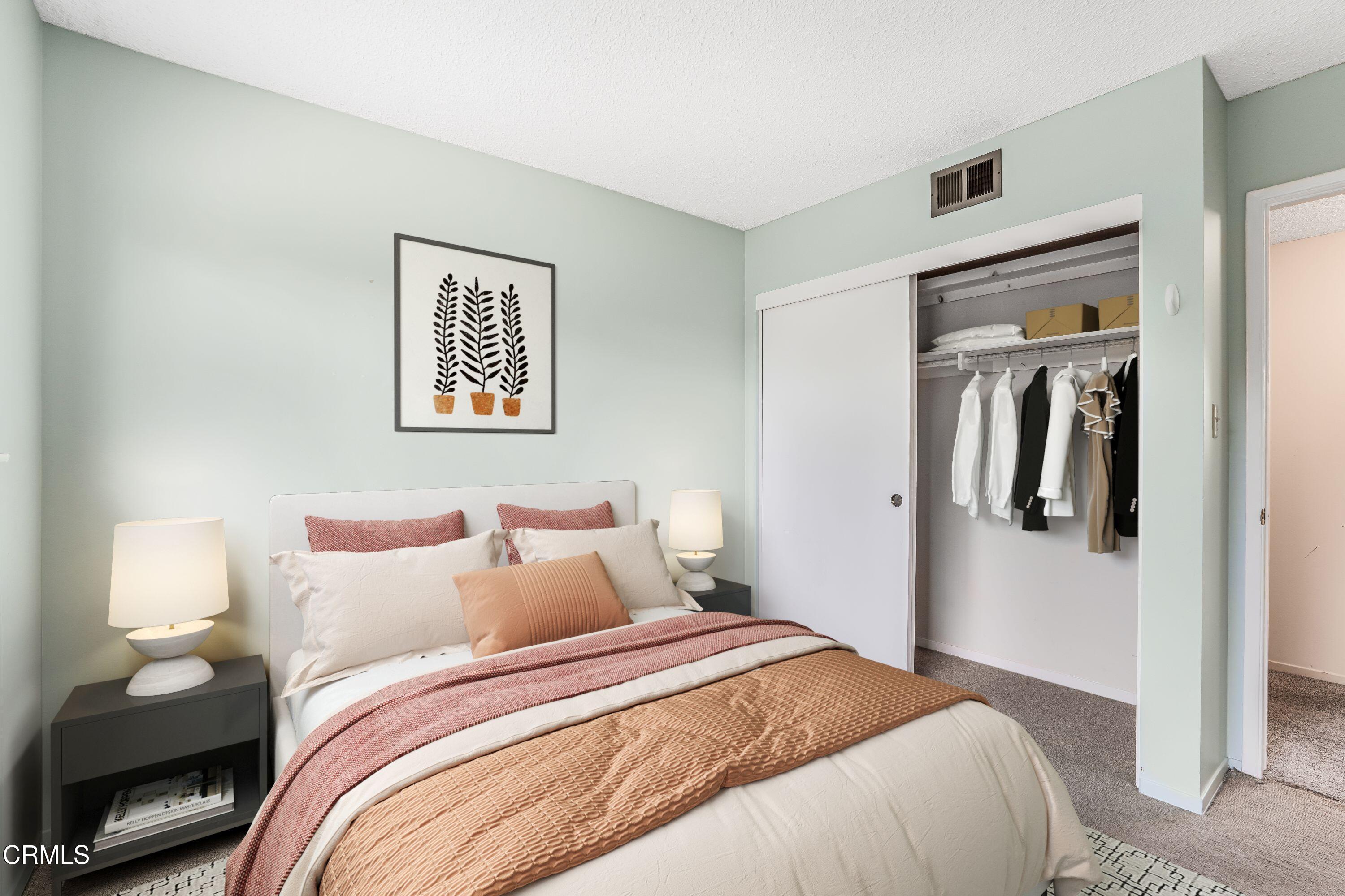 1738 Abbott Avenue Camarillo, CA 93010 - Photo 22 of 36 a bedroom with a bed and a lamp