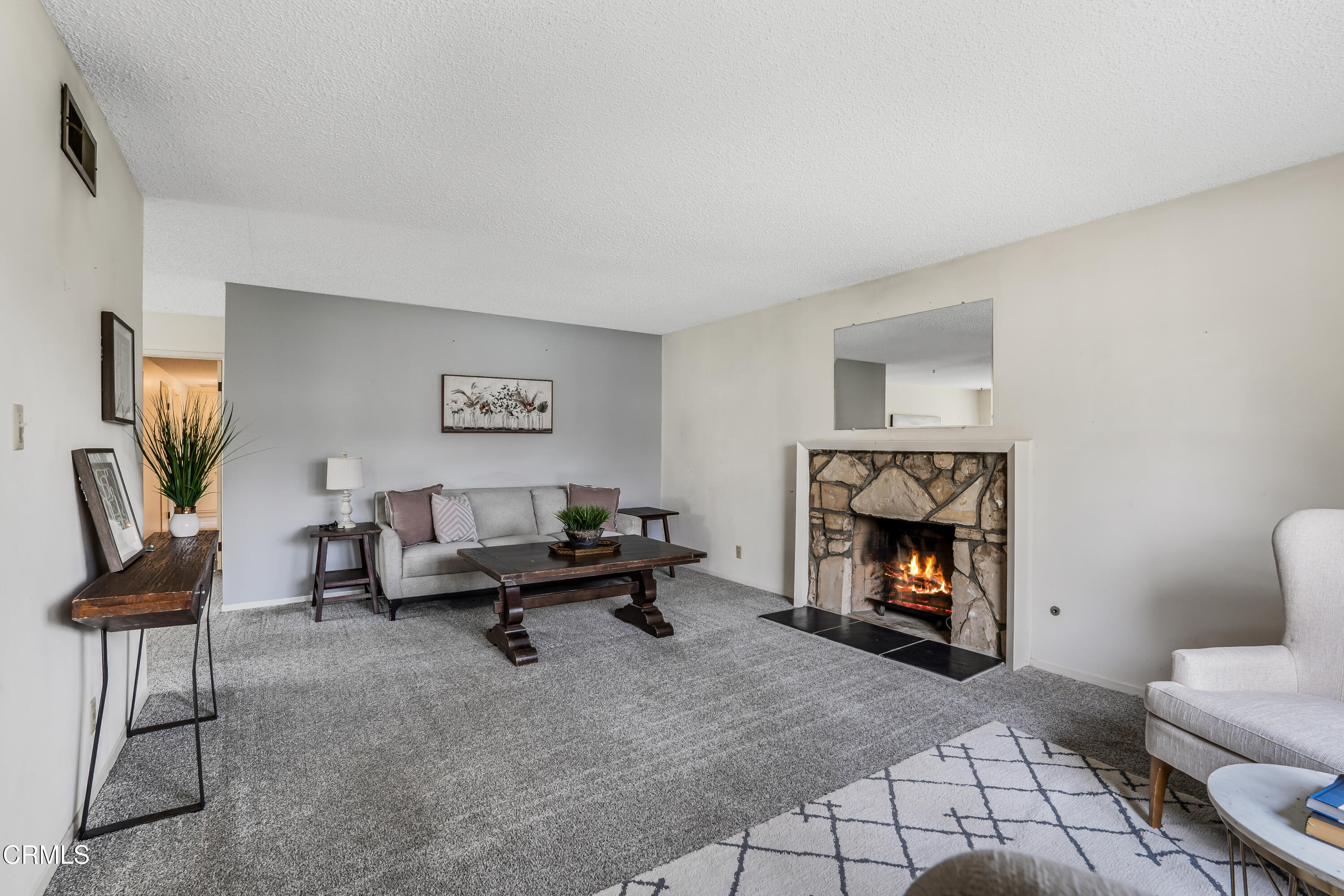 1738 Abbott Avenue Camarillo, CA 93010 - Photo 4 of 36 a living room with furniture and a fireplace
