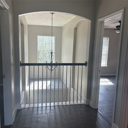 a view of a porch with a window