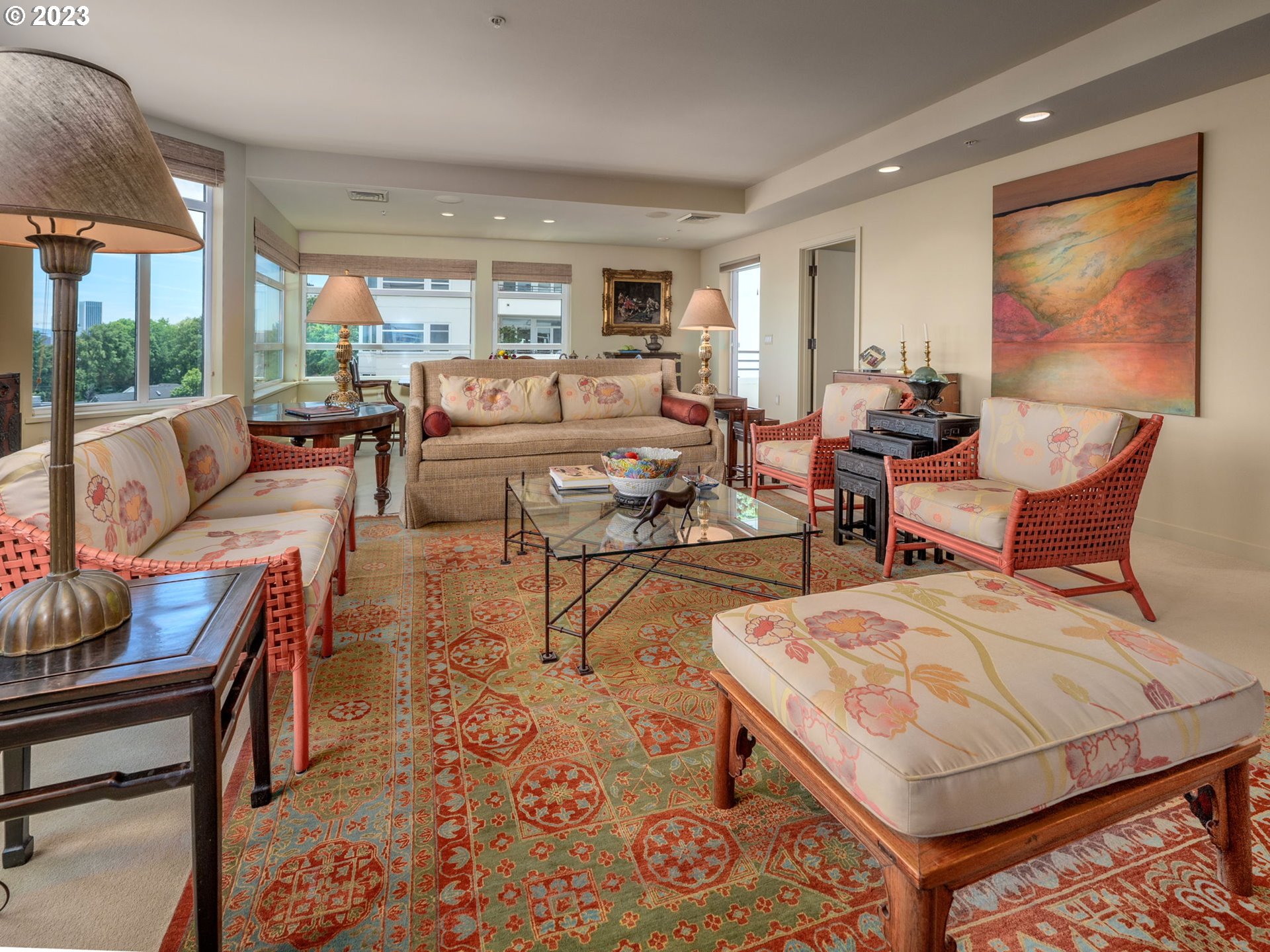2445 Northwest Westover Road, Unit 411 Portland, OR 97210 - Photo 9 of 38 a living room with furniture and a large window