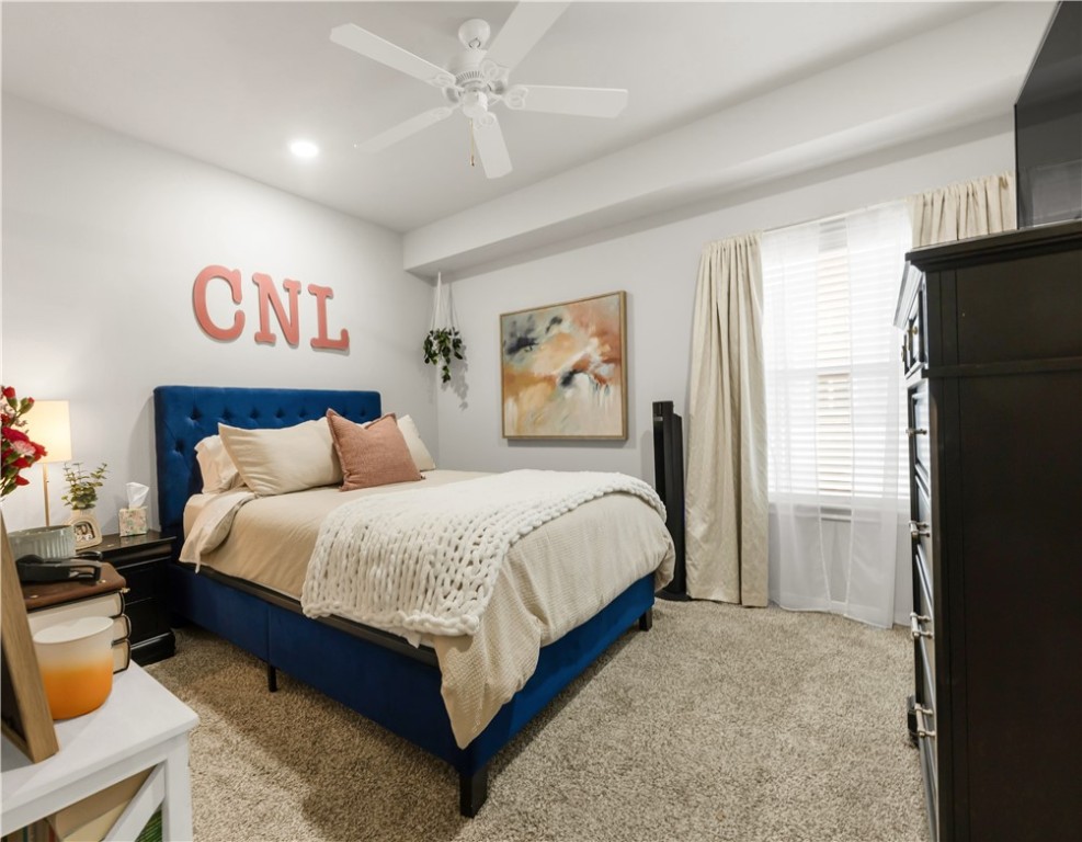 1326 Prairie Drive, Unit 113 Bryan, TX 77803 - Photo 19 of 21 Carpeted bedroom featuring ceiling fan and recesse