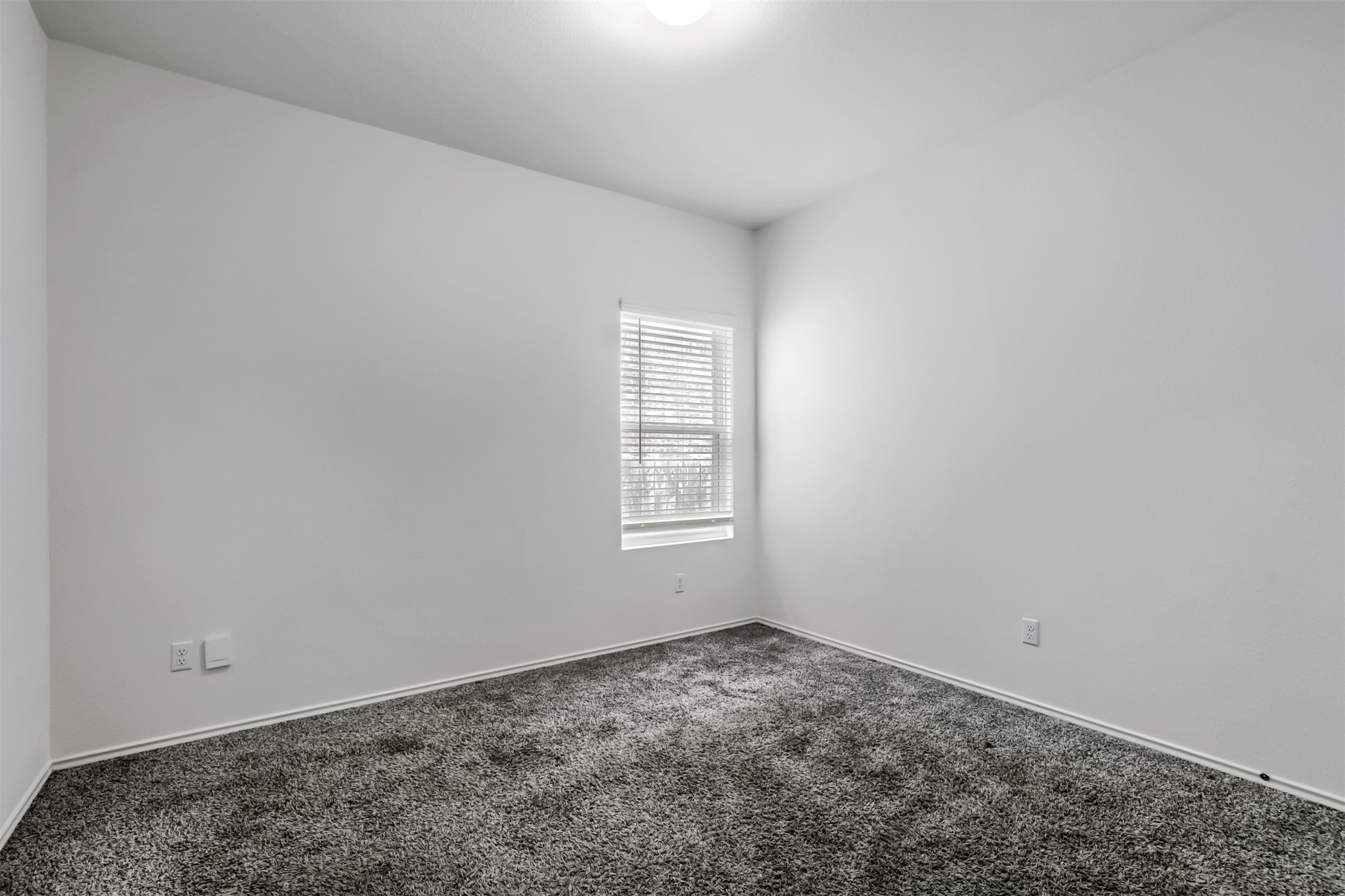 721 Mallow Road Leander, TX 78641 - Photo 17 of 22 This room features light-colored walls, gray carpet, and a window with horizontal blinds