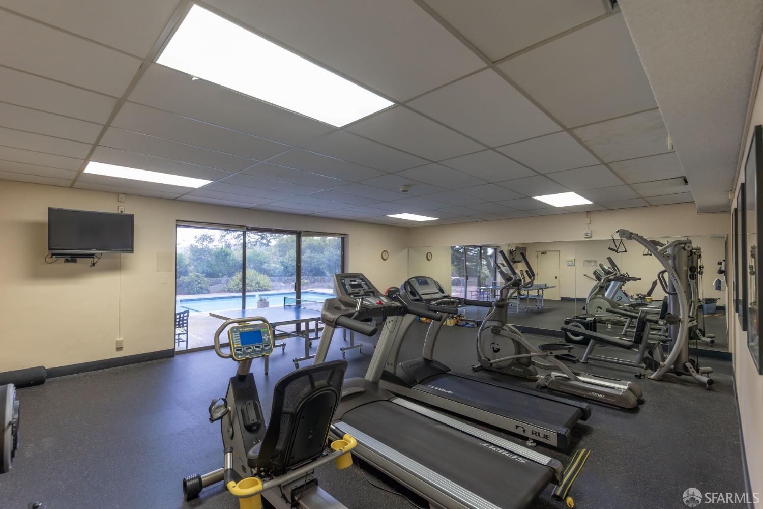 50 Mounds Road, Unit 404 San Mateo, CA 94402 - Photo 21 of 23 a view of a room with gym equipment