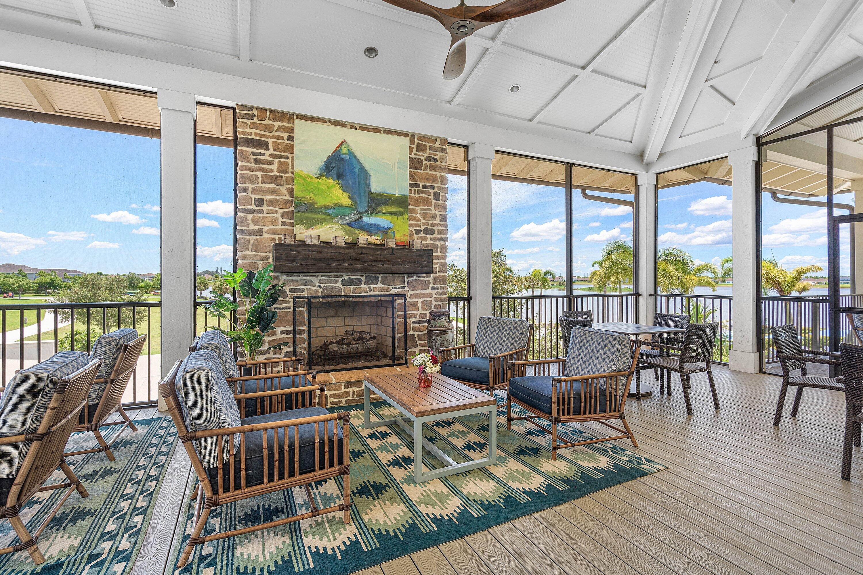 1063 Ember Ridge Run Loxahatchee, FL 33470 - Photo 69 of 76 LAKEHOUSE FIREPLACE ROOM