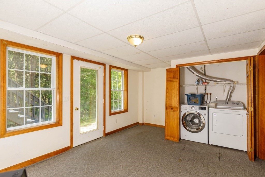 101 Holt Road Ashburnham, MA 01430 - Photo 12 of 22 a view of a storage & utility room with washer and dryer