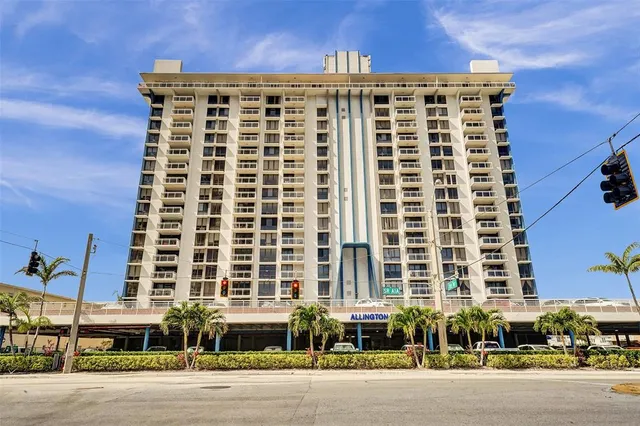 a view of a city with tall buildings