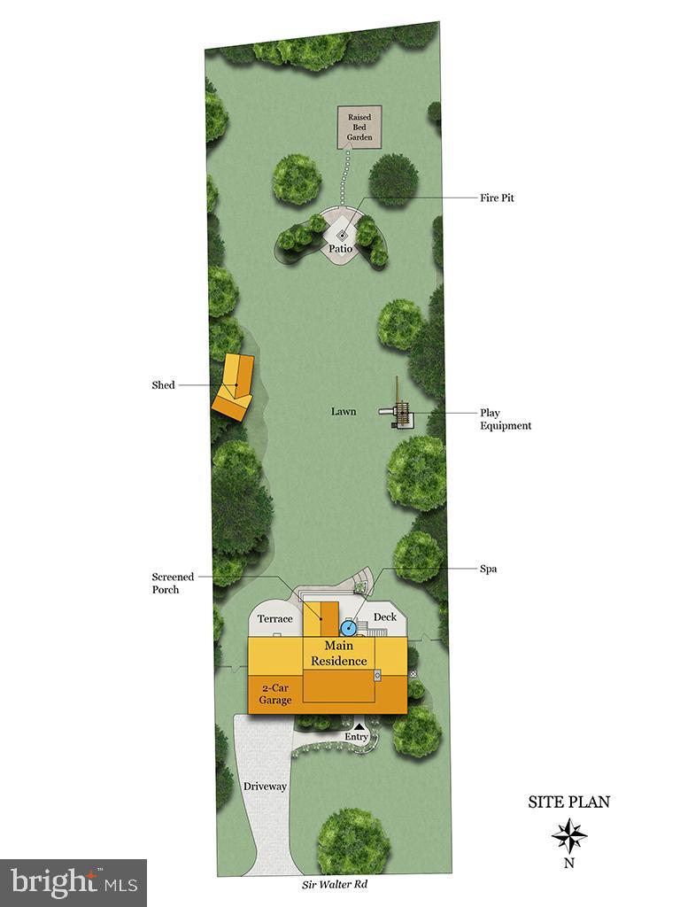 4120 Sir Walter Road Olney, MD 20832 - Photo 16 of 17 Site Plan