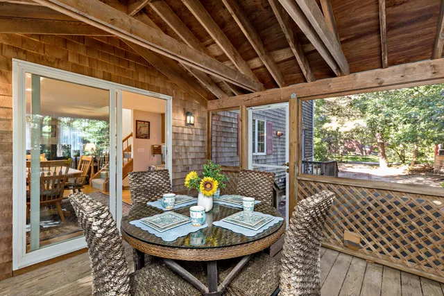 a view of a back yard of the house