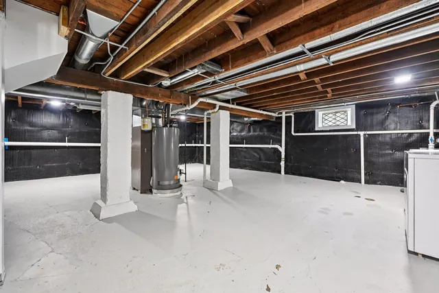 a view of storage and utility room