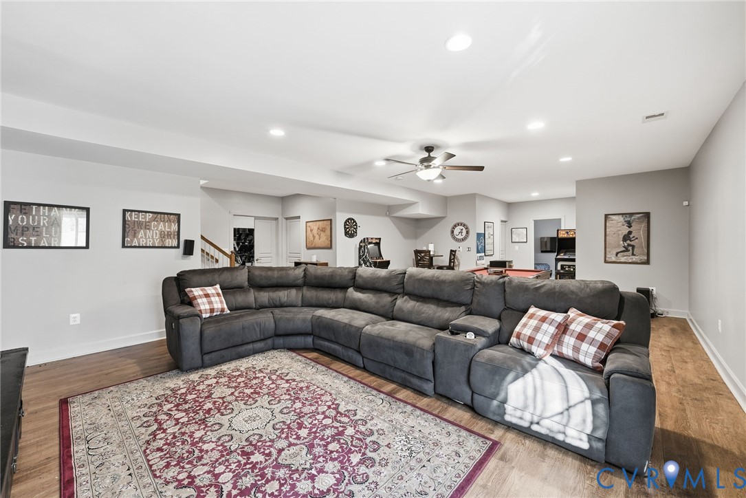 10887 Monocacy Way Manassas, VA 20112 - Photo 42 of 48 Walkout Basement - Open area movie Room featuring