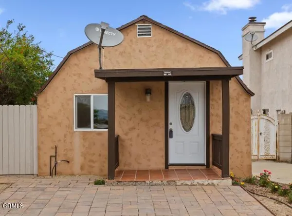 a front view of a house