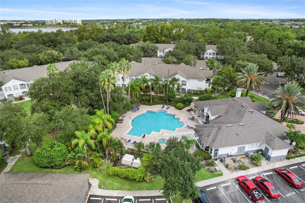 4360 South Kirkman Road, Unit 4 Orlando, FL 32811 - Photo 18 of 21 an aerial view of a house with a garden