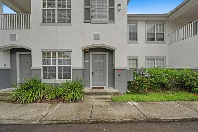 a front view of a house