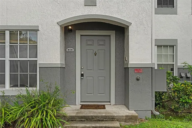 a front view of a house with a shower