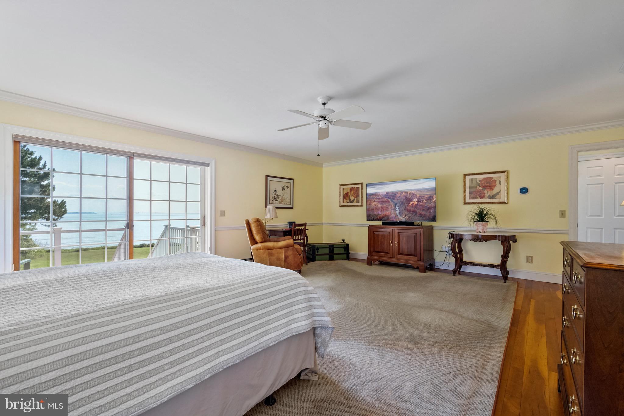 4742 Huntingfield Road Rock Hall, MD 21661 - Photo 14 of 42 Primary bedroom with bay views