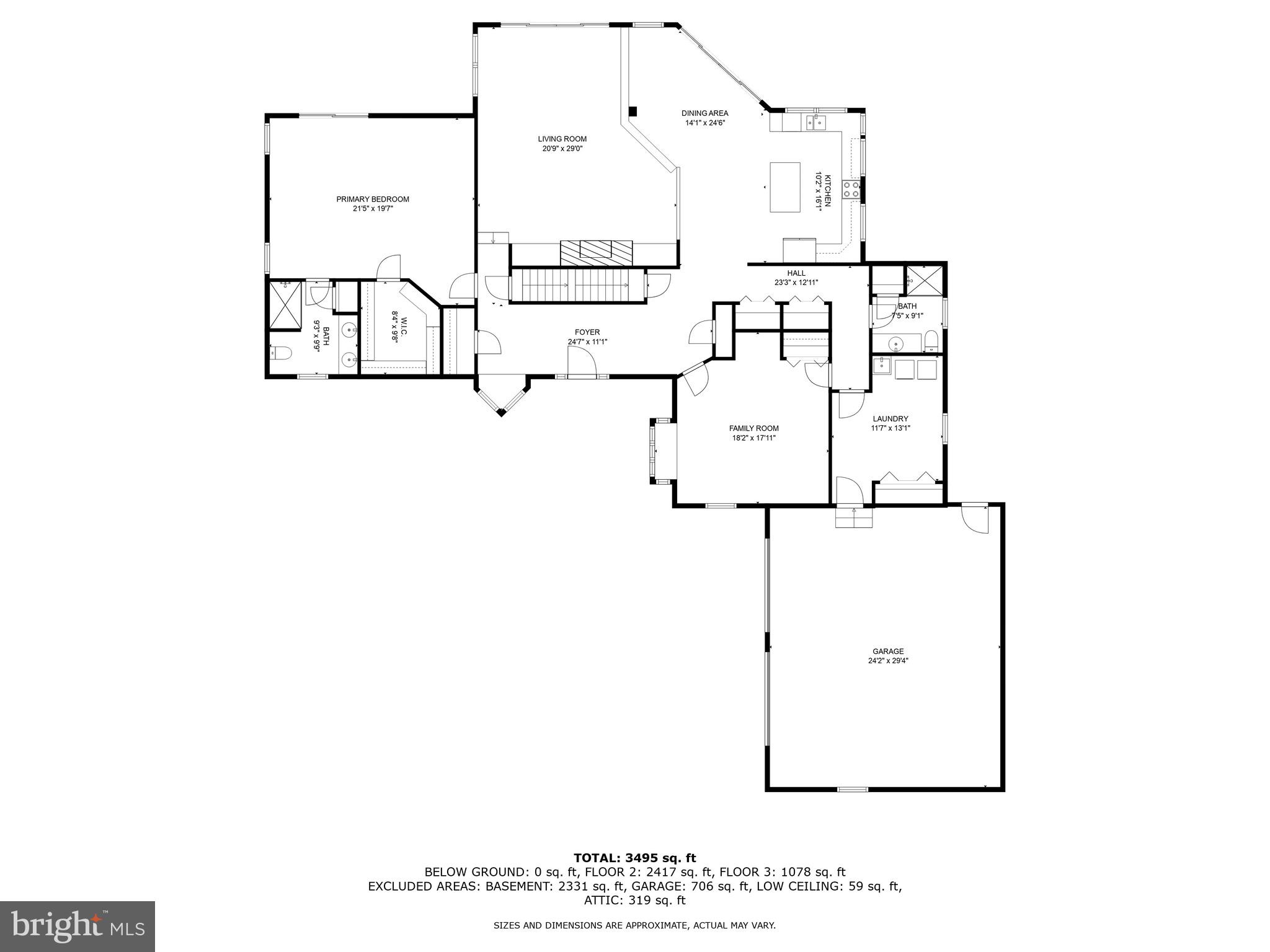 4742 Huntingfield Road Rock Hall, MD 21661 - Photo 40 of 42 Main level floor plan