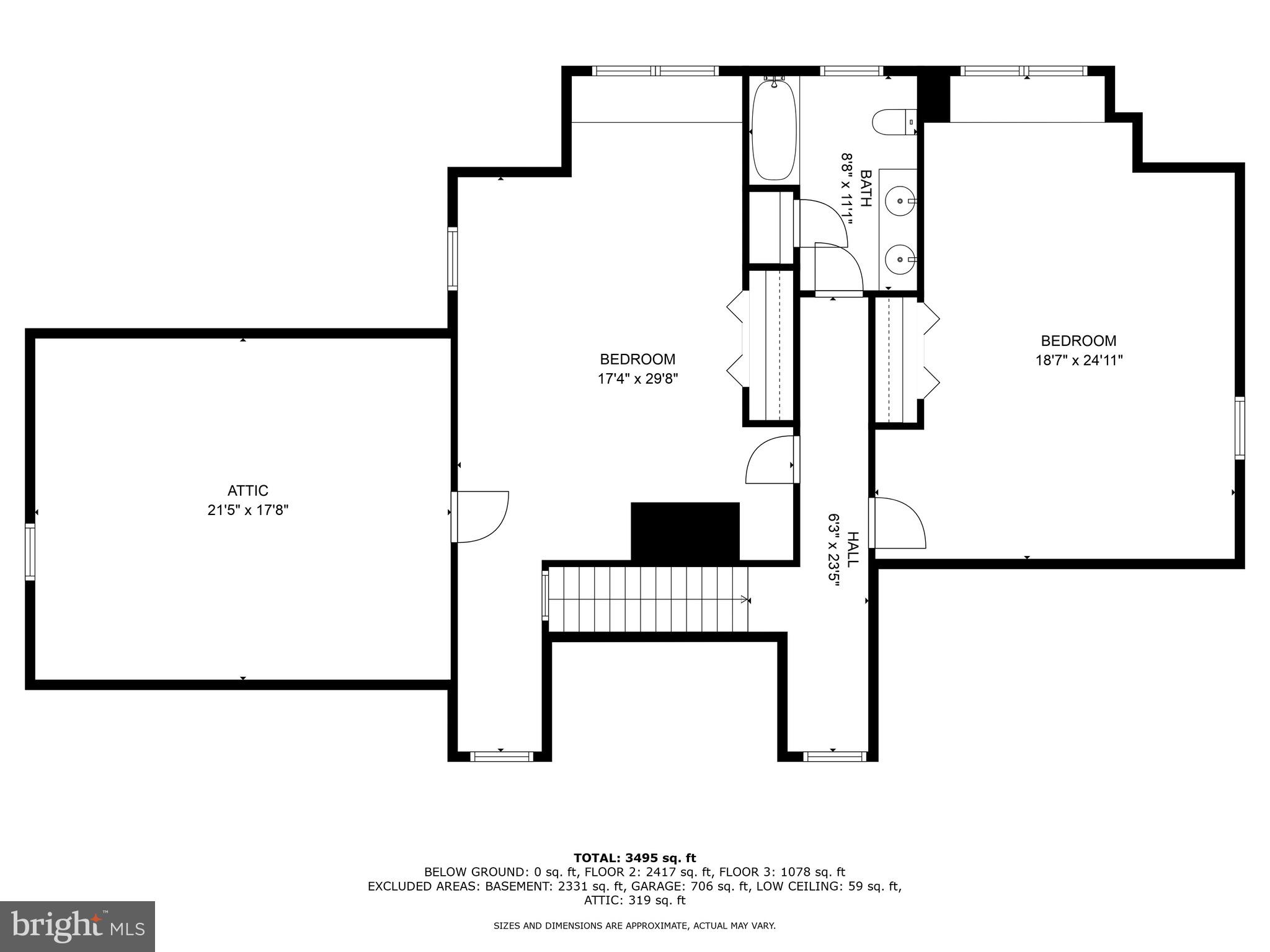 4742 Huntingfield Road Rock Hall, MD 21661 - Photo 41 of 42 Upstairs floor plan