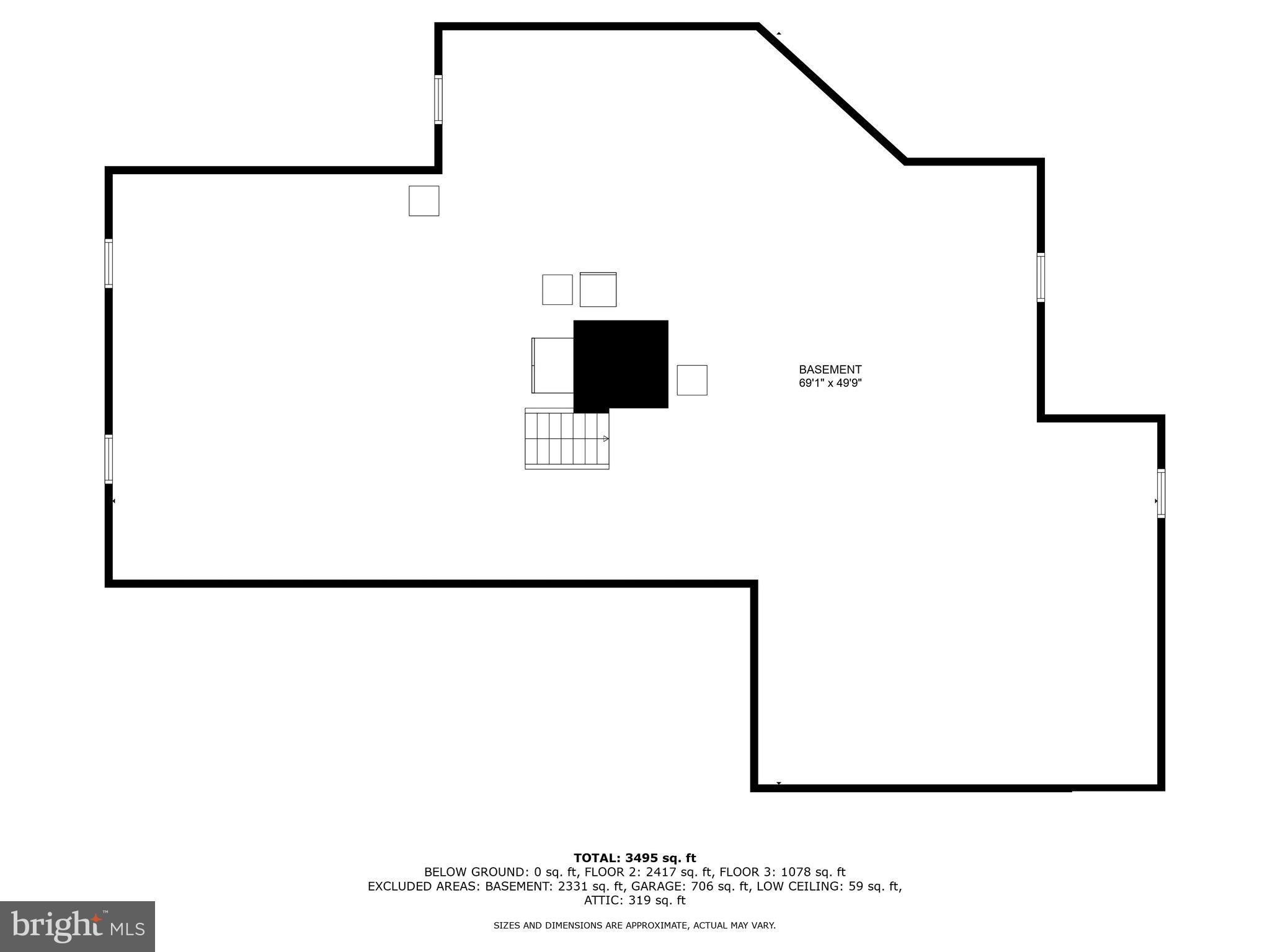 4742 Huntingfield Road Rock Hall, MD 21661 - Photo 42 of 42 Basement floor plan