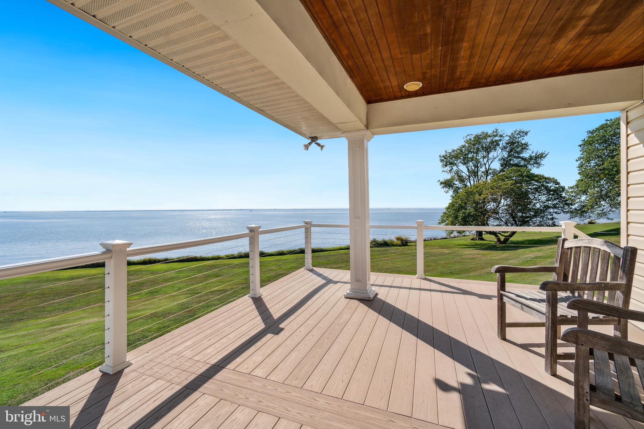 4742 Huntingfield Road Rock Hall, MD 21661 - Photo 28 of 42 Cover deck with amazing bay views