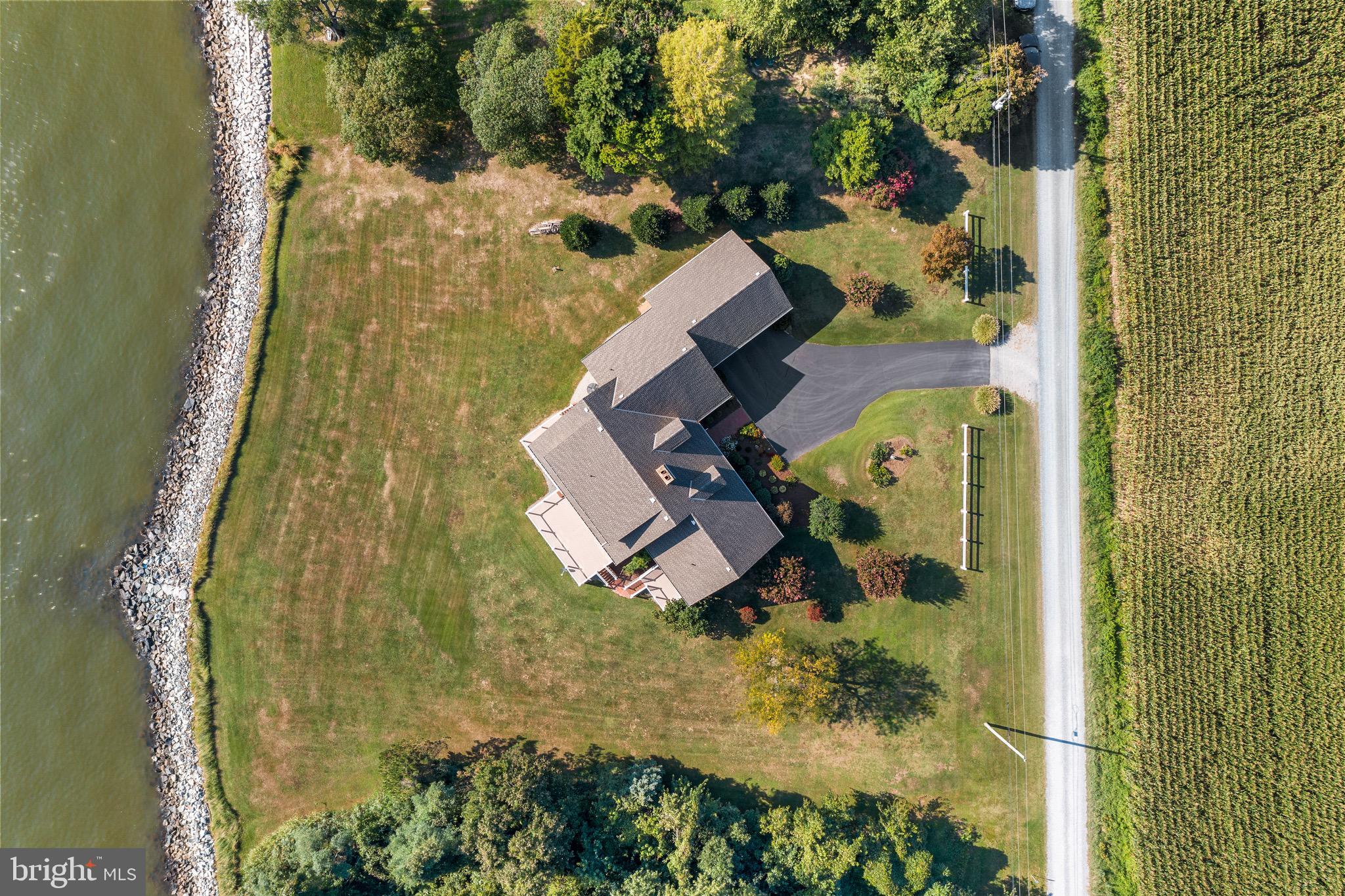 4742 Huntingfield Road Rock Hall, MD 21661 - Photo 32 of 42 Aerial view of lot