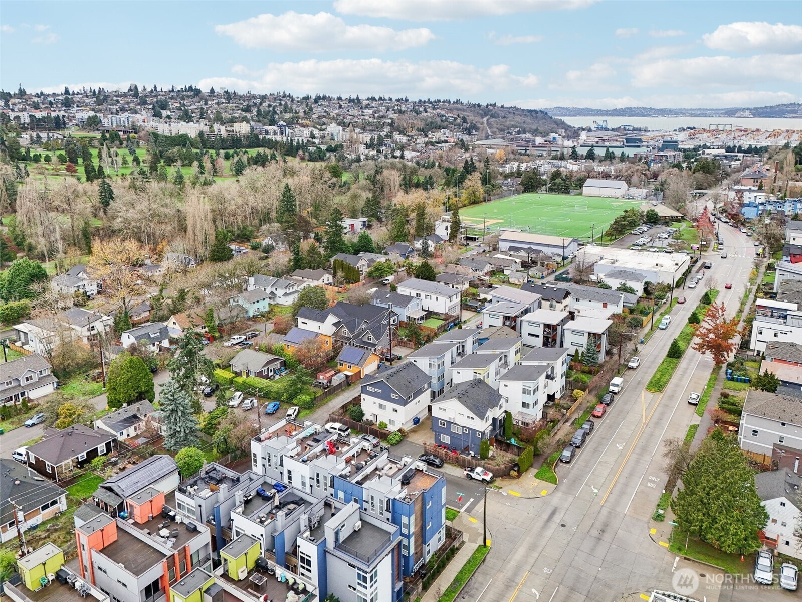 2403 Southwest Edmunds Street Seattle, WA 98106 - Photo 24 of 25 an aerial view of a city with lots of residential buildings