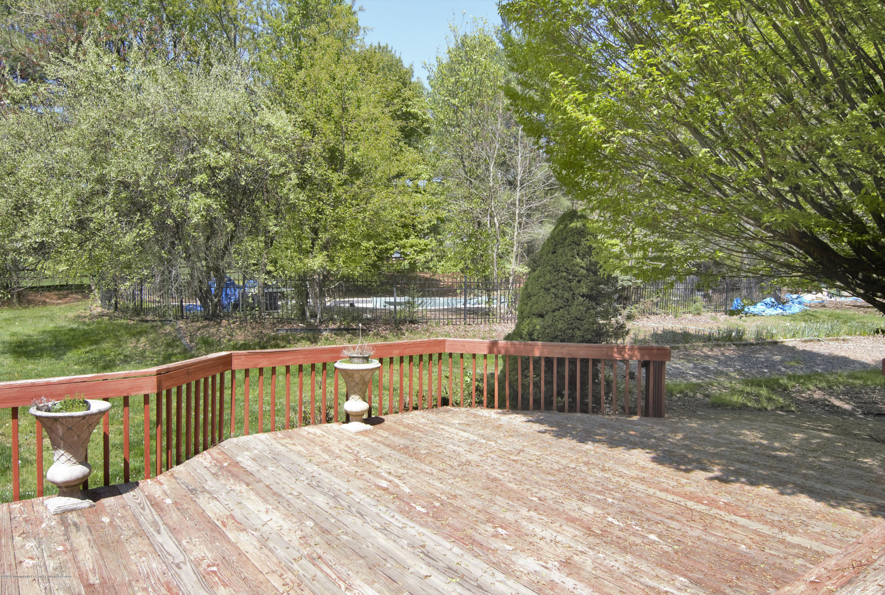 7 Red Hawk Road South Colts Neck, NJ 07722 - Photo 31 of 38 Deck Towards Pool