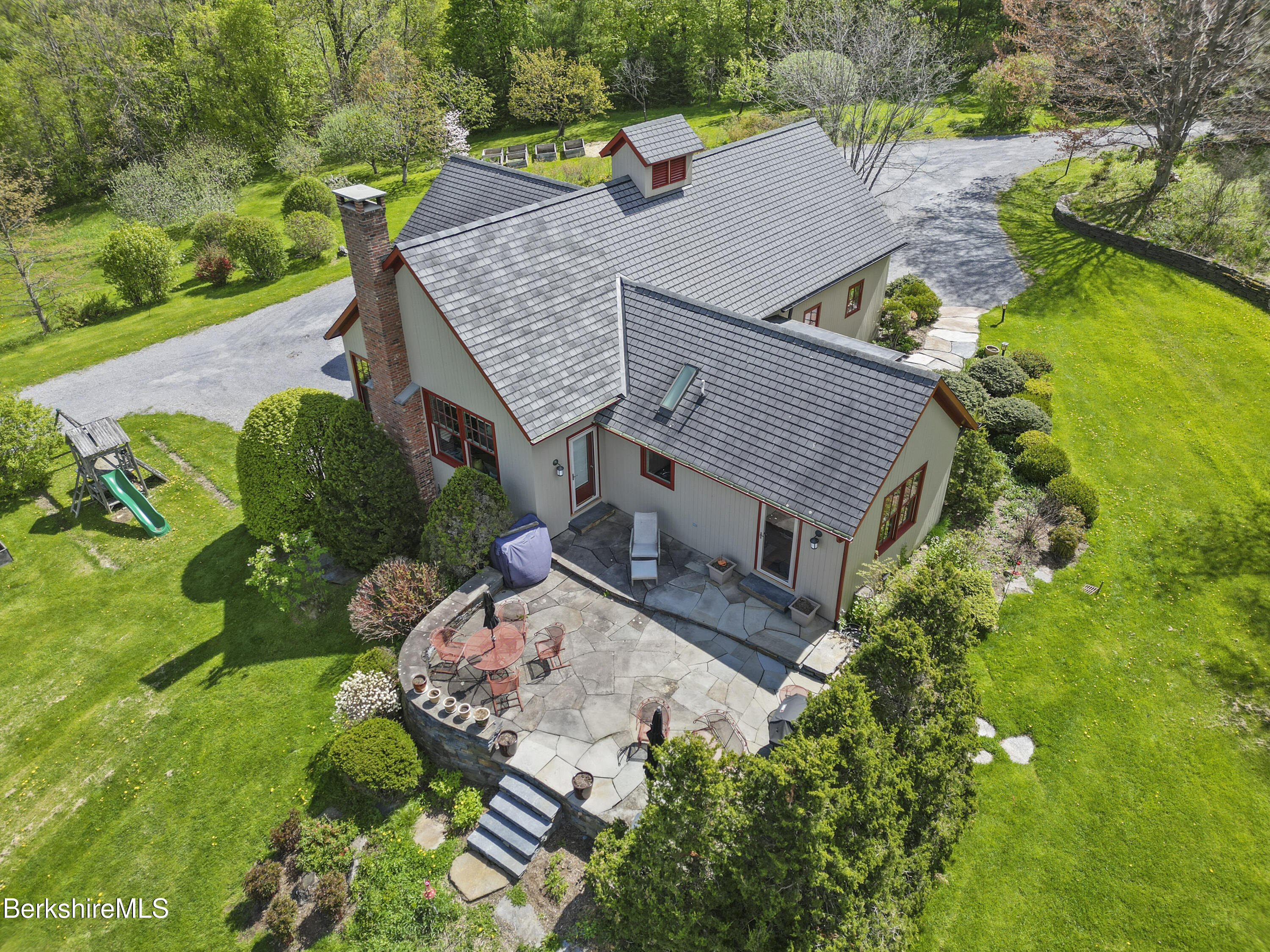 821 Pattison Road North Adams, MA 01247 - Photo 62 of 68 an aerial view of a house with a yard
