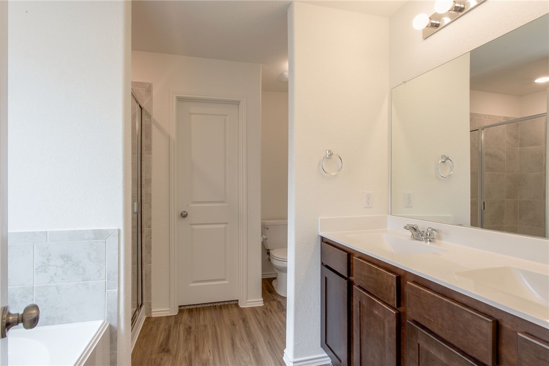 3417 Pauling Loop Round Rock, TX 78665 - Photo 18 of 31 a bathroom with a sink and a mirror
