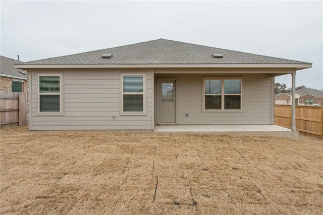 a house with white door