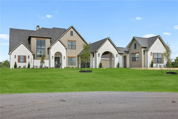 a front view of a house