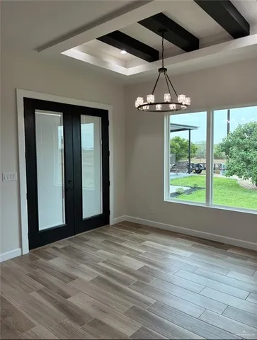 a window in an empty room