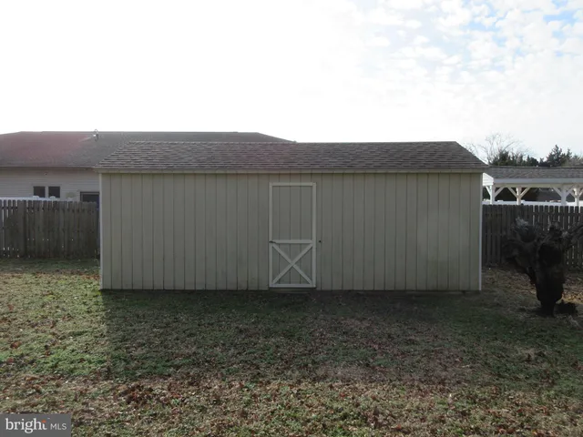 a backyard of a house