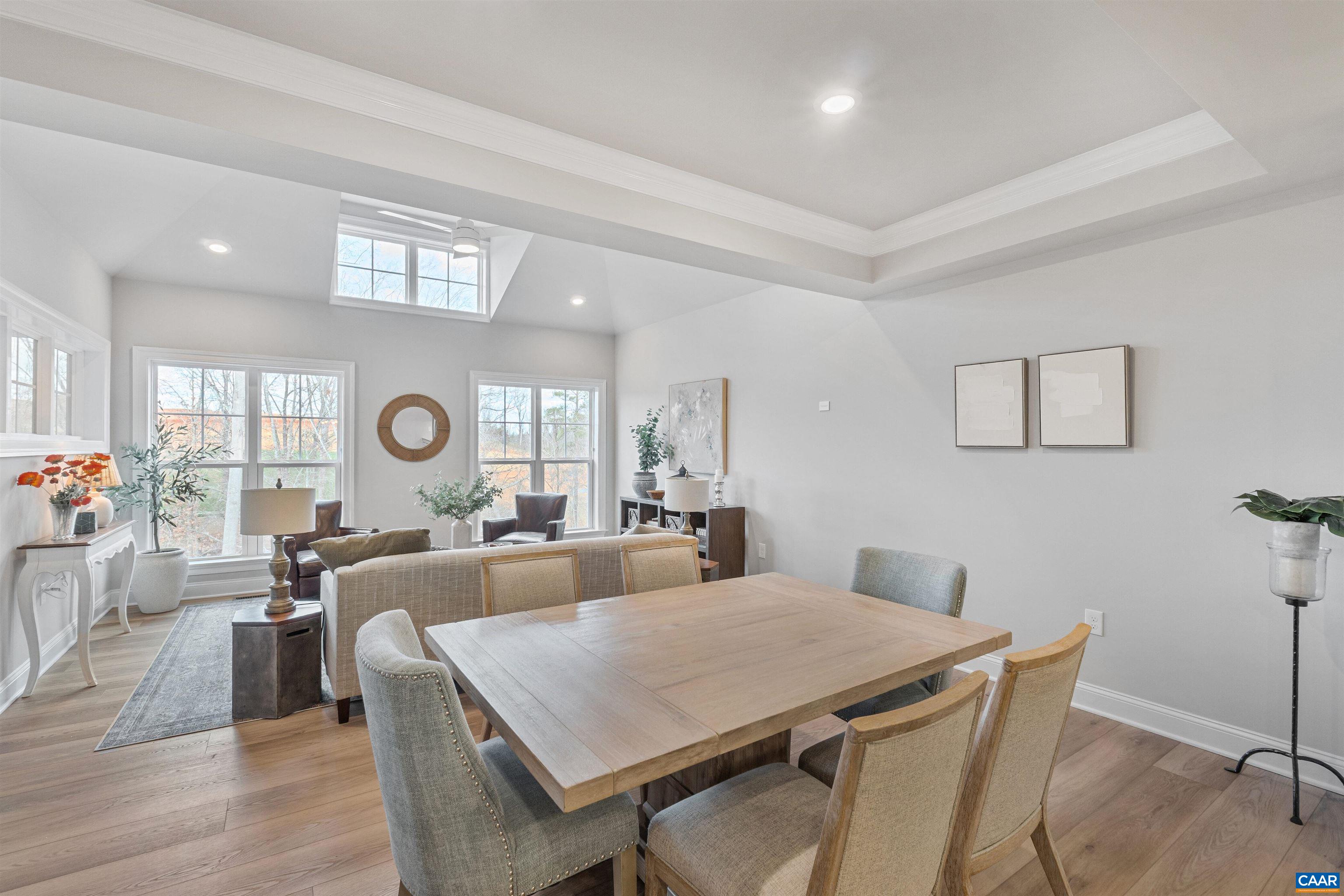 3809 Decerbo Terrace Charlottesville, VA 22901 - Photo 20 of 53 a view of a dining room with furniture and a large window